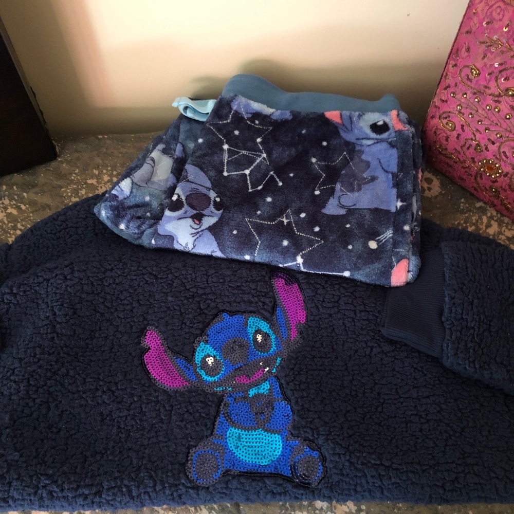 Disney Stitch Galaxy Fleece Pajamas